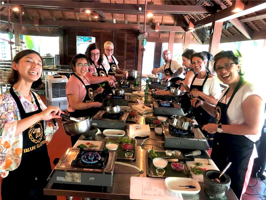Phuket - Blue Elephant Thai Cooking Class with Market Tour - Theory class meets real cooking: your station, your wok, instructor help