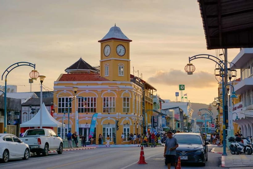 Phuket City Tour & Scenic Viewpoints / Night Market - Phuket Old Town: Sino-Portuguese Streets and Café Stops