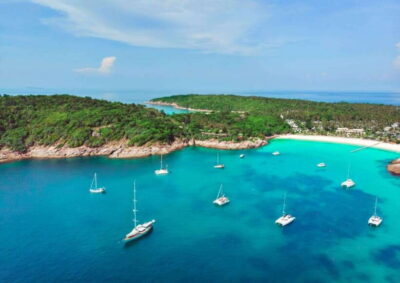 Coral Island Catamaran Cruise with Sunset Dinner