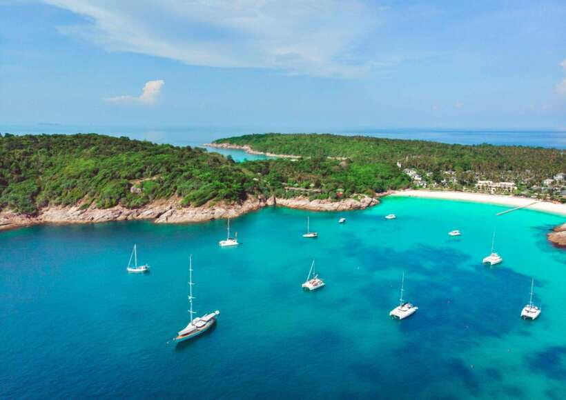 Phuket: Coral Island Catamaran Cruise with Sunset Dinner - Coral Island and Koh Hey: beach time, snorkeling, and photo moments