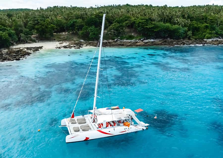 Phuket: Coral, Racha, Promthep Island Catamaran Trip & Lunch - Phuket Catamaran Day: Coral, Racha, and Maiton in One Sail
