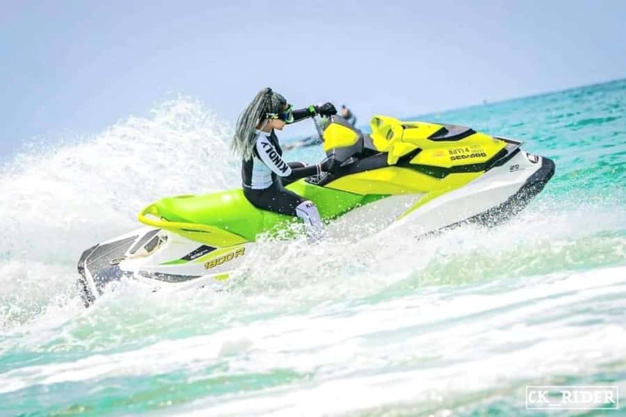 Phuket: E-jetski and water sports patong for rent and tour - Entering Patong Beach via the Yellow Tent at Patong Bus Station