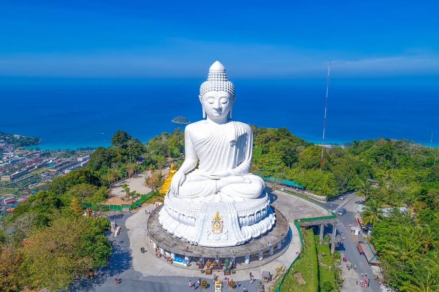 Phuket: Eco-Rider ATV Journey and Big Buddha View - Big Buddha panoramic viewpoints, minus the inside visit