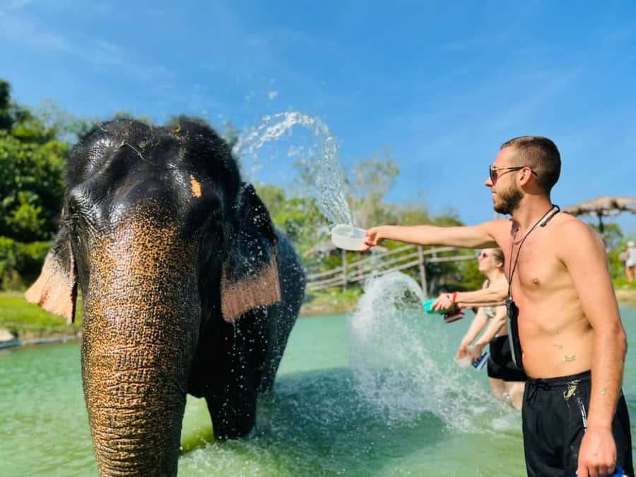 Phuket: Full-Day Elephant Explorer at Phuket Elephant Care - The welcome setup: coffee, tea, and an eco-tour intro