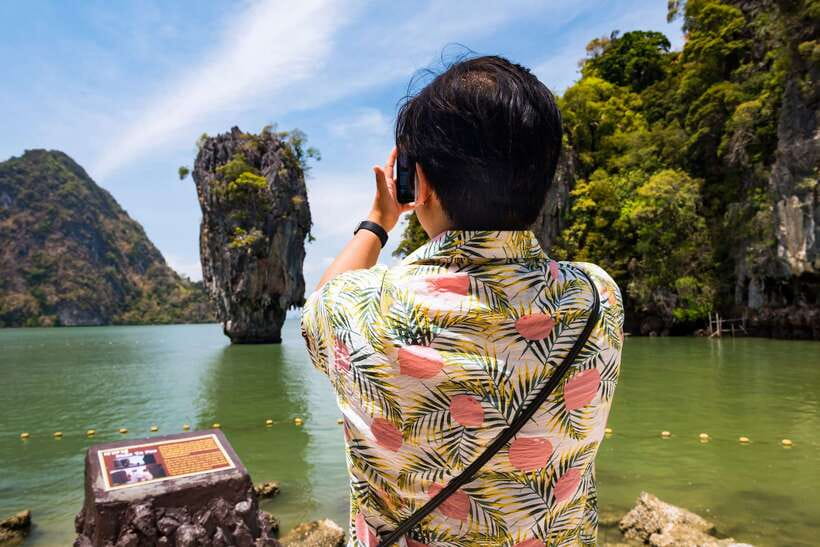 Phuket: James Bond Island by Longtail Boat Small Group Tour - Talu Cave area canoeing: calmer water and unusual rock shapes