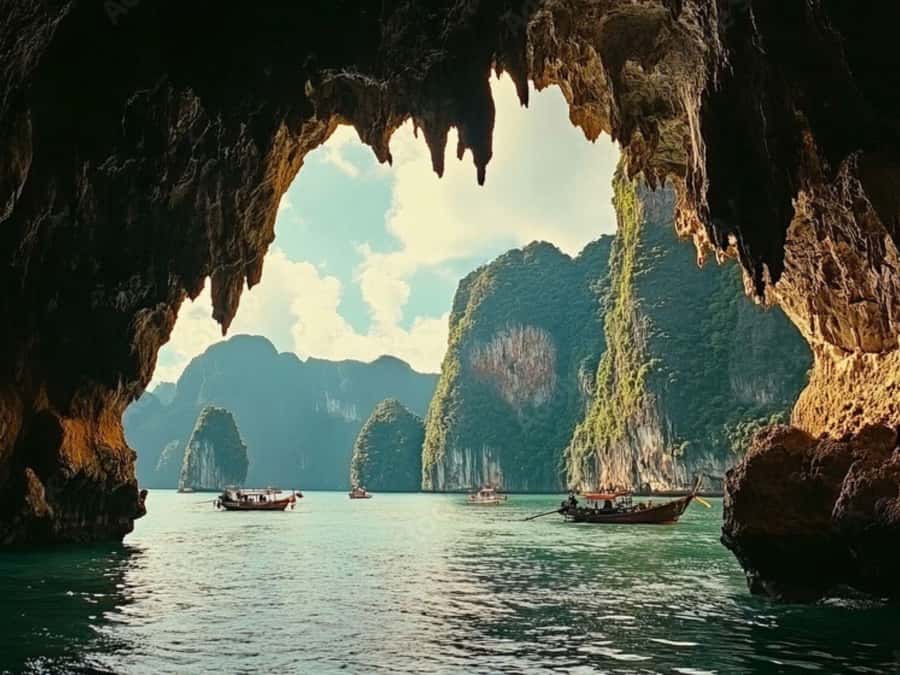 Phuket/Khao Lak: James Bond & Khai Island Tours wt Sea Canoe - James Bond Island and Khao Phing Kan: famous rocks, real crowds
