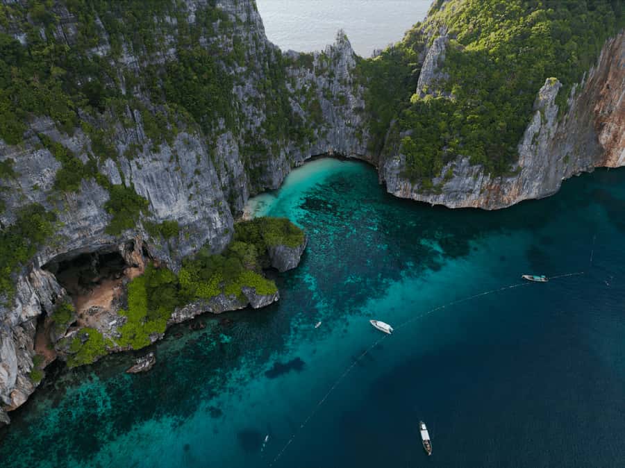 Phuket: Phi Phi Island & Maya Bay Luxury Yacht Day Tour - Pi Leh Lagoon: Rugged Limestone Views You Can’t Fake
