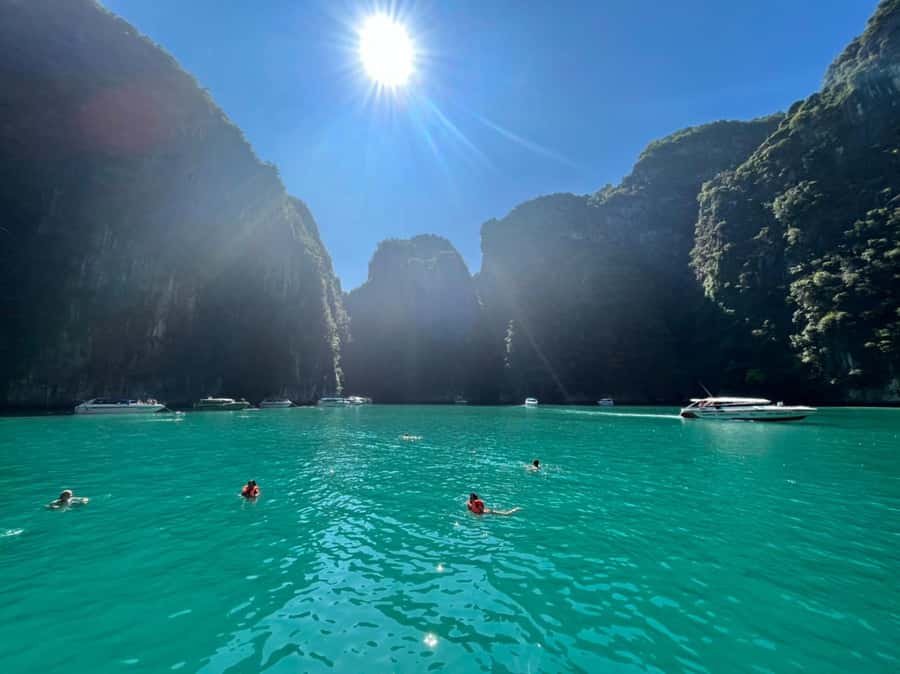 Phuket: Phi Phi Sunrise Boat Tour to Bamboo and Khai Island - Bamboo Island: the last swim and the snorkeling reality check