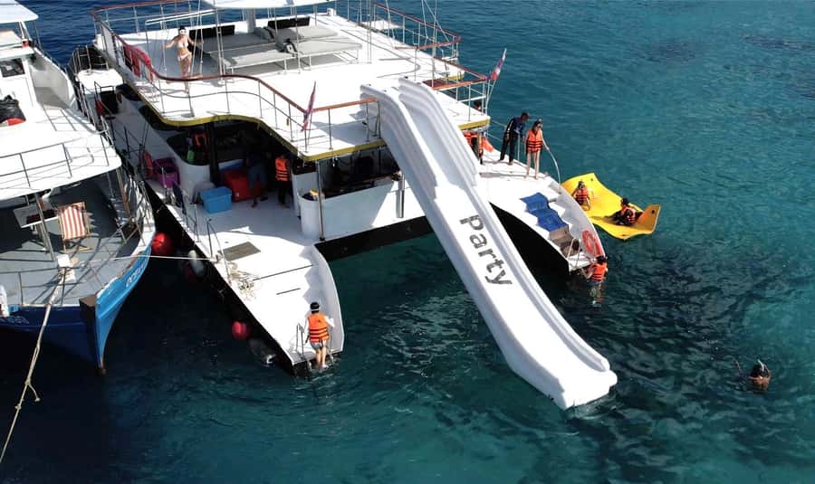 Phuket: Racha & Coral Island Catamaran Tour With Foam Party - The Archer catamaran, where comfort actually helps all day