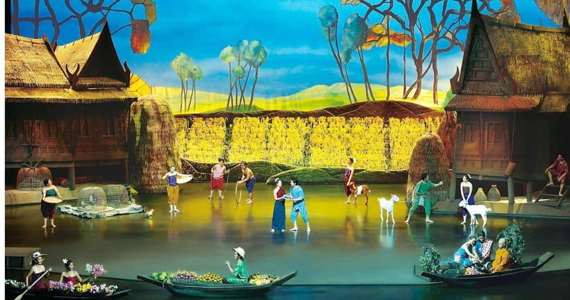 Phuket: Siam Niramit Ticket with Round Transfer and Dinner - The pre-show plan: village wandering, fountains, boxing, and that parade