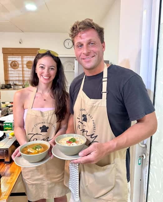 Phuket: Thai Cooking Class with 4 Dishes and Market Visit - Spring rolls or mango sticky rice: the payoff course