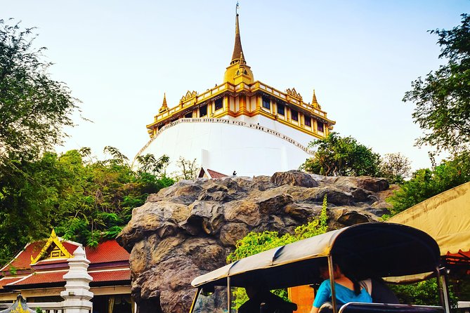 Private Bangkok Tuk Tuk Sunset Long-tail Night Lights - Golden Mount (Wat Saket) at sunset: skyline views worth the steps