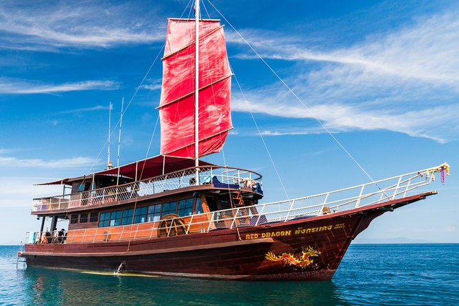 Private Full-Day Red Dragon Yacht to Angthong National Marine Park - Ko Mae Ko Blue Lagoon: Viewpoint Stairs or Secluded Beach Time