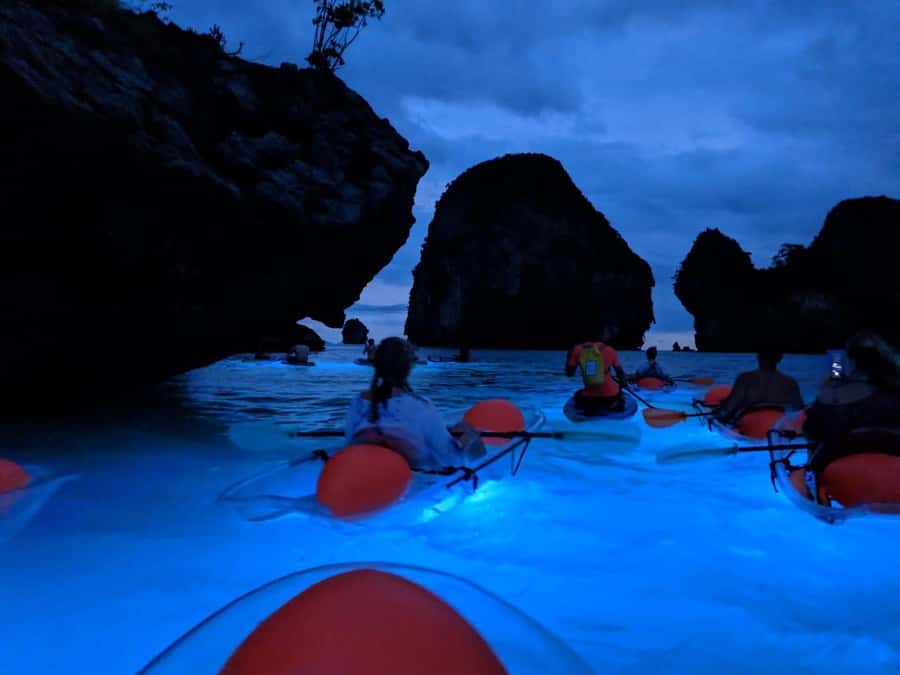 Railay: Illuminated Clear Kayak Night Tour Bioluminescence - Meeting at Railay Walking Street, and why being early matters
