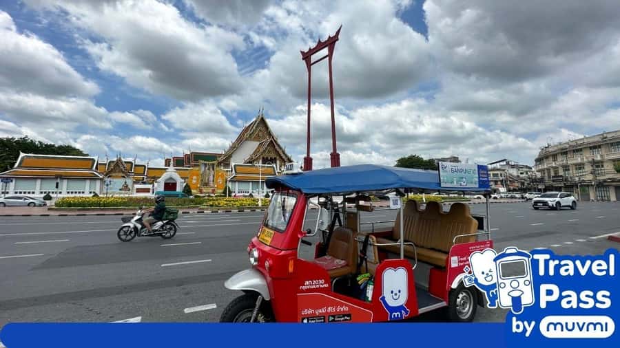 Rent private e-tuk tuk with driver in Bangkok - How the driver-led format works (no tour guide included)
