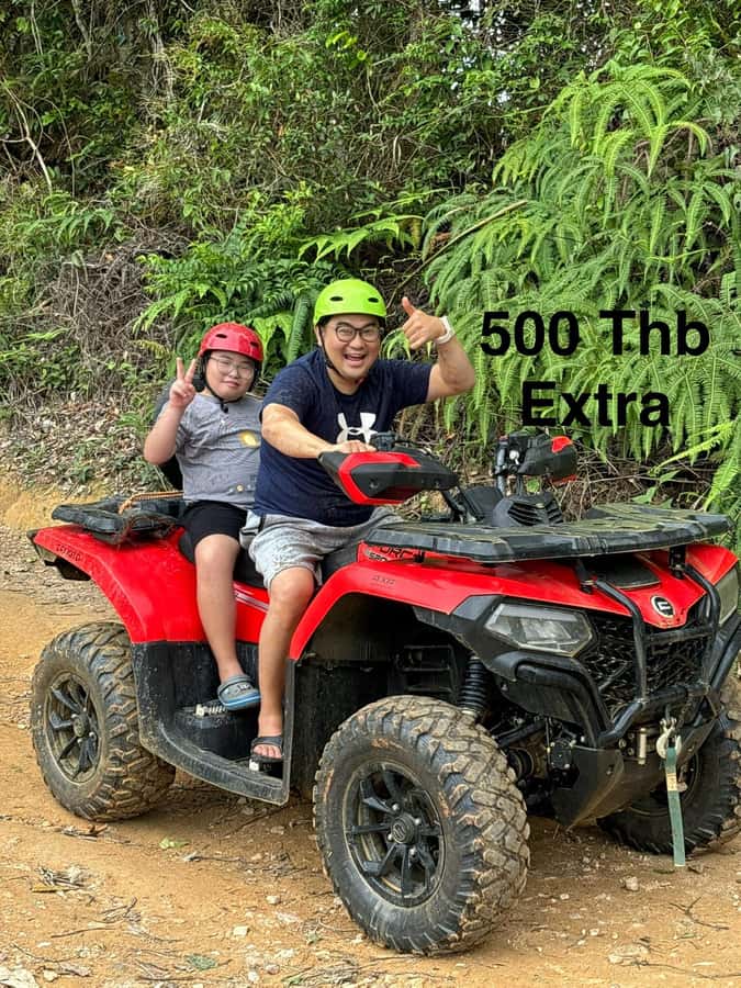 Samui X Quad ATV Tour (Driver + Passenger) with lunch - Beer at the End, GoPro Mount Options, and the Comfort Wins