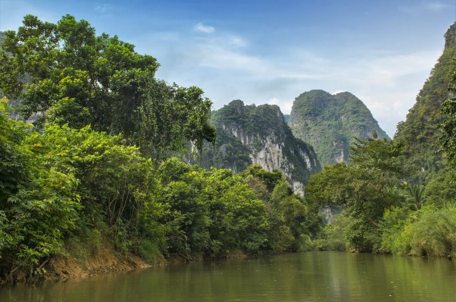 Sok River: Bamboo Raft Ride, Monkey Temple & View Point Tour - Sok River bamboo rafting: the calm, scenic center of the day