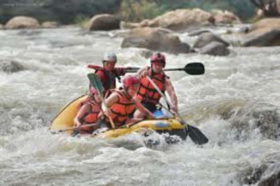 Sticky waterfalls- Elephants- Bamboo or White water rafting. - Lunch stop: local food, not just a filler