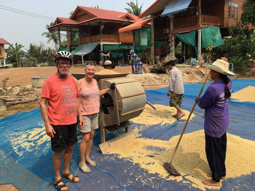 Sukhothai: Half-Day Countryside Bike Tour - Rice paddies on dirt road: the real countryside feeling