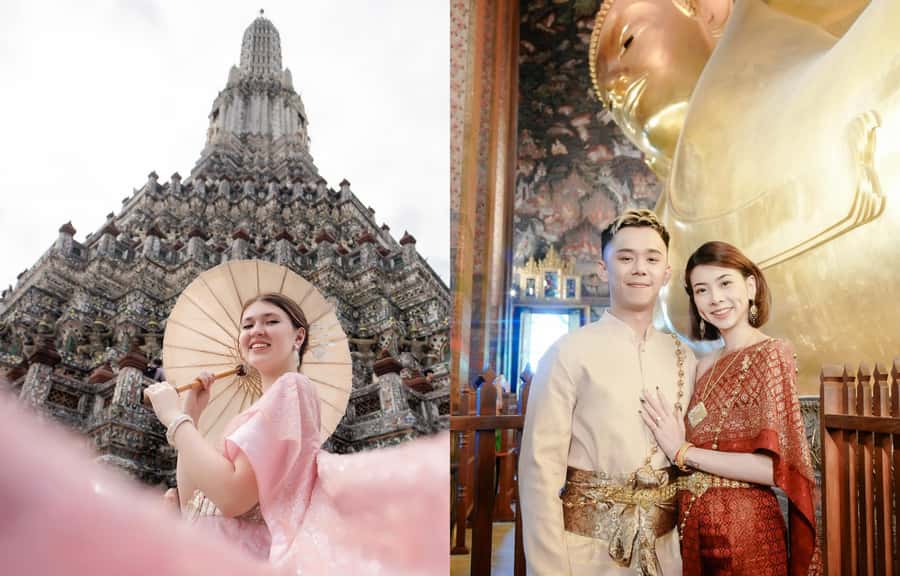 Thai Costume Photographer at Wat Arun/Pho in Bangkok - Wat Arun photoshoot: the part you will remember