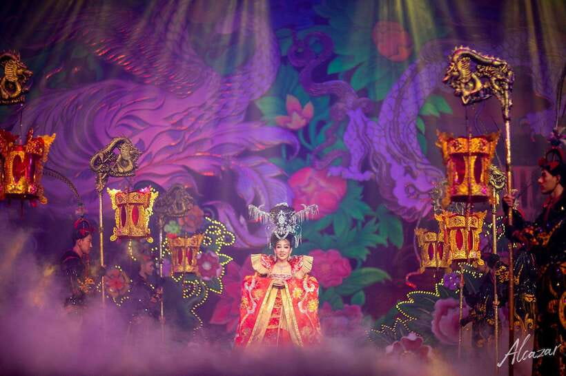 Thailand: Alcazar Cabaret Show VIP Ticket - The Acts: World-Inspired Numbers and the Korean Fan Dance Highlight