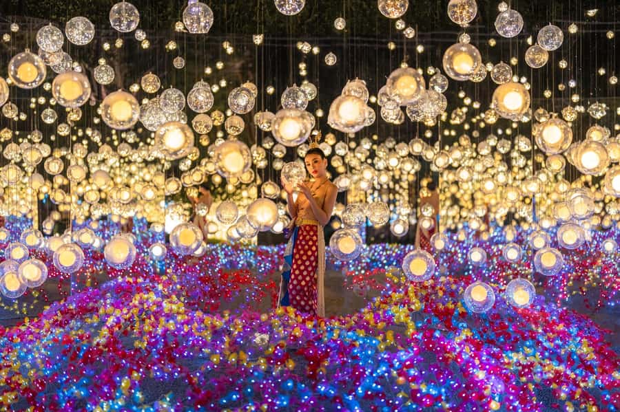 The Lens: Once-a-Year Moment at Na Satta Park Light Festival - Central World Meeting Point, Then a Smooth Van Ride Out of the City