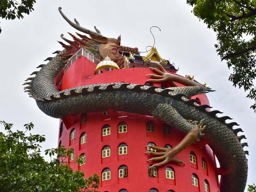 The Souls BKK: Floating Market, Dragon Temple, Na Satta Park - Na Satta Cultural Heritage Park, Wax Figures and the Angulimala Replica Cave
