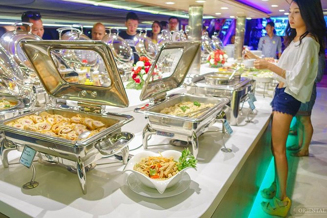 Wonderful Pearl: Bangkok's Dinner Night Cruise - Chao Phraya sights after dark, from Rama VIII Bridge to Wat Arun